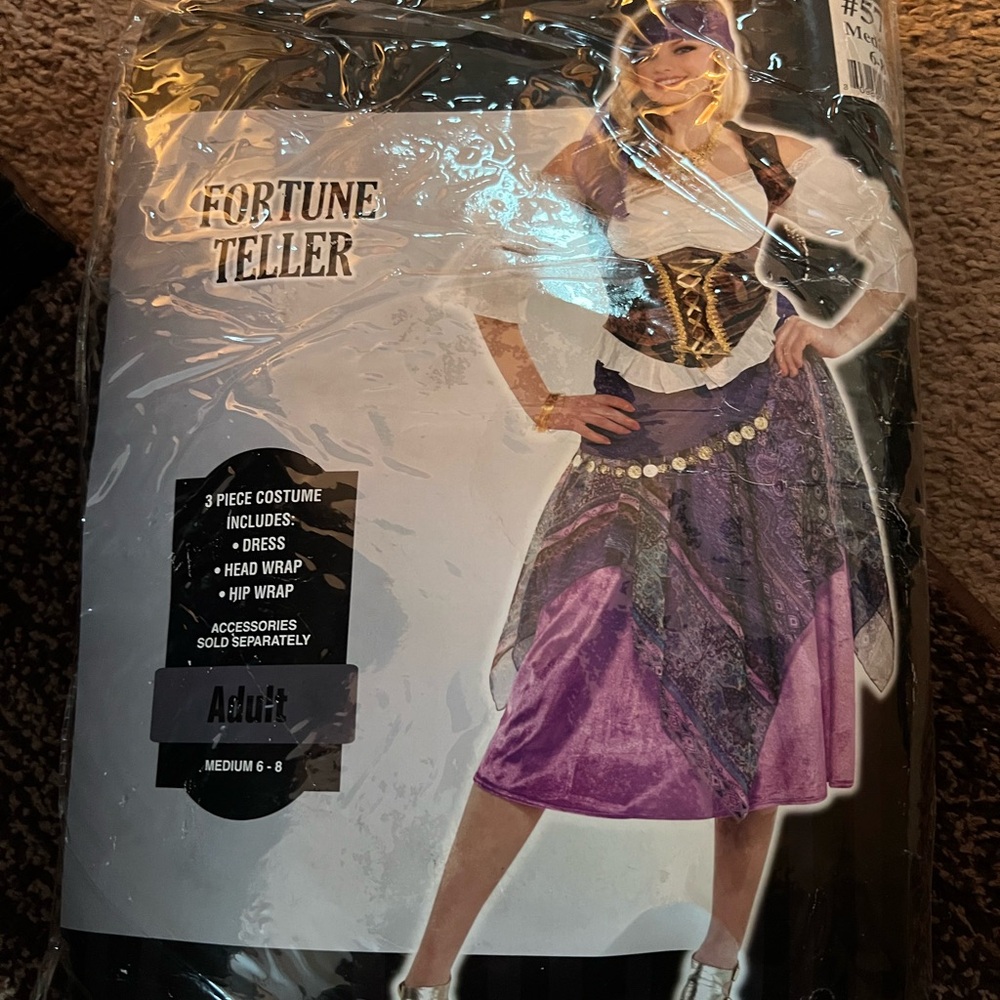 Mystic Fortune Teller Costume - Purple and White
